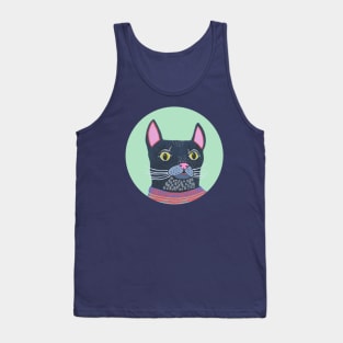 Crabby Black Cat Tank Top